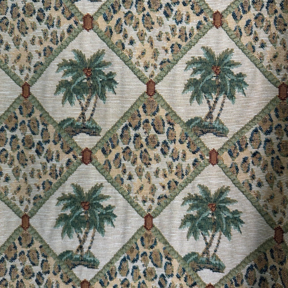 E.L.C.C Tropical Palm Trees Leopard Tapestry Blazer size 3X.  Vintage. - Picture 6 of 6